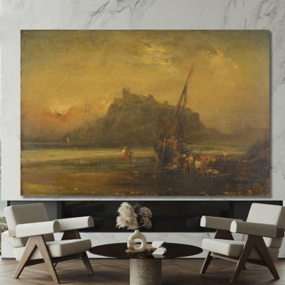 Scena Di Spiaggia John Sell Cotman jsc8 quadro stampato su tela