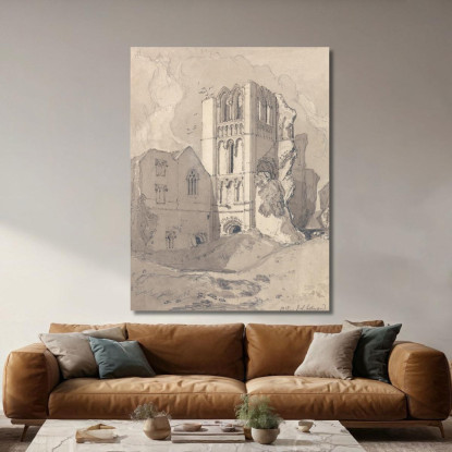 Priorato Di Castle Acre Norfolk 3 John Sell Cotman jsc12 quadro stampato su tela