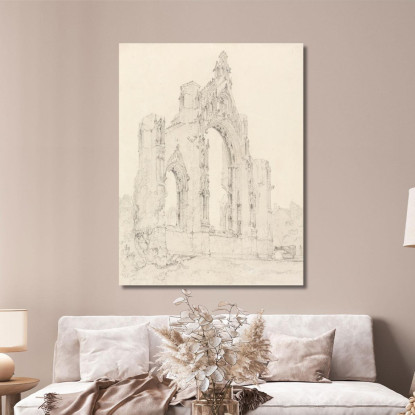 Estremità Est Della Chiesa Di Howden Yorkshire John Sell Cotman jsc20 quadro stampato su tela