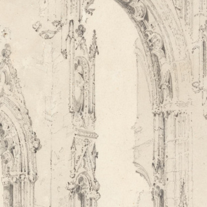 Estremità Est Della Chiesa Di Howden Yorkshire John Sell Cotman jsc20 quadro stampato su tela