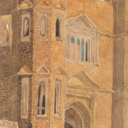 Portale Di Saint Mary'S A Wiggenhall Norfolk 2 John Sell Cotman jsc29 quadro stampato su tela