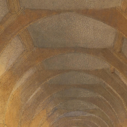 Interno Di Un Dormitorio Dei Frati Neri Di Ipswich Alla Fine Del Periodo Di Occupazione Dalla Scuola Di Ipswich John Sell Cotma