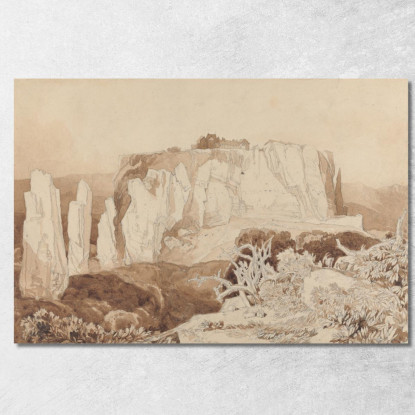 Mortain Normandia John Sell Cotman jsc38 quadro stampato su tela