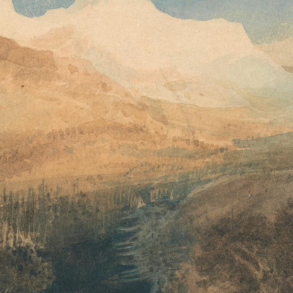 Paesaggio Montuoso Nel Galles Del Nord John Sell Cotman jsc39 quadro stampato su tela