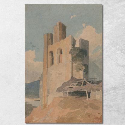 Castello Di Sheriff Hutton Yorkshire John Sell Cotman jsc47 quadro stampato su tela