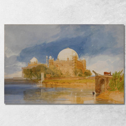 Tomba Del Sultano Mahamed Shah A Bijapur India John Sell Cotman jsc53 quadro stampato su tela