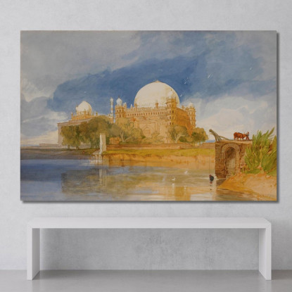 Tomba Del Sultano Mahamed Shah A Bijapur India John Sell Cotman jsc53 quadro stampato su tela
