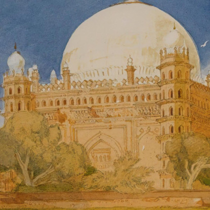 Tomba Del Sultano Mahamed Shah A Bijapur India John Sell Cotman jsc53 quadro stampato su tela