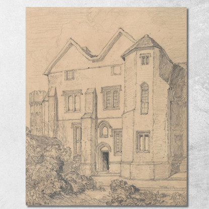 Rettorato Di Upwell Norfolk John Sell Cotman jsc59 quadro stampato su tela