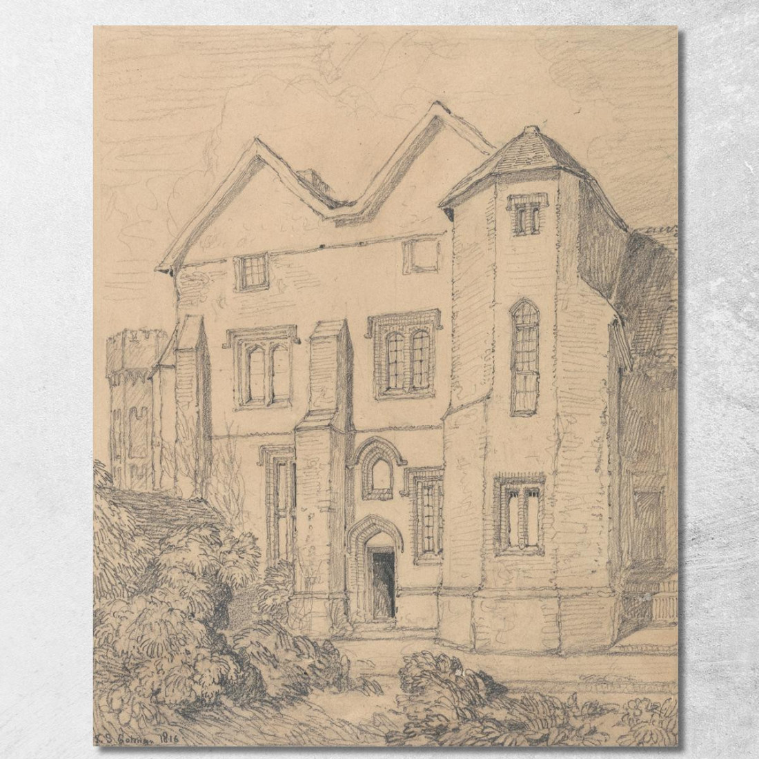 Rettorato Di Upwell Norfolk John Sell Cotman jsc59 quadro stampato su tela