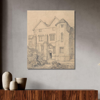 Rettorato Di Upwell Norfolk John Sell Cotman jsc59 quadro stampato su tela