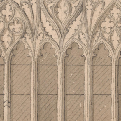 Finestra Ovest Della Chiesa Di Snettisham Norfolk John Sell Cotman jsc63 quadro stampato su tela