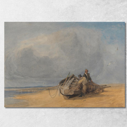 Sabbie Di Yarmouth Norfolk John Sell Cotman jsc64 quadro stampato su tela