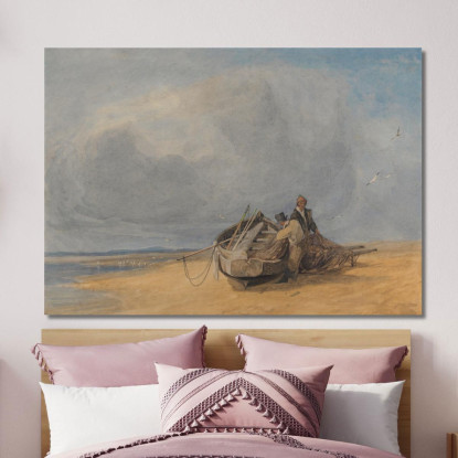 Sabbie Di Yarmouth Norfolk John Sell Cotman jsc64 quadro stampato su tela