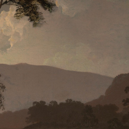 Un Paesaggio Al Chiaro Di Luna Joseph Wright of Derby jwd4 quadro stampato su tela