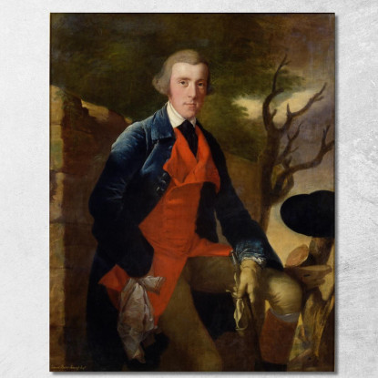 Edward Becher Leacroft Di Wirksworth Joseph Wright of Derby jwd15 quadro stampato su tela