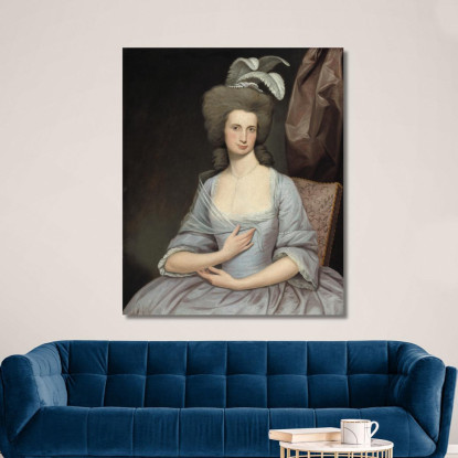 Elizabeth Stevens Carle Joseph Wright of Derby jwd16 quadro stampato su tela