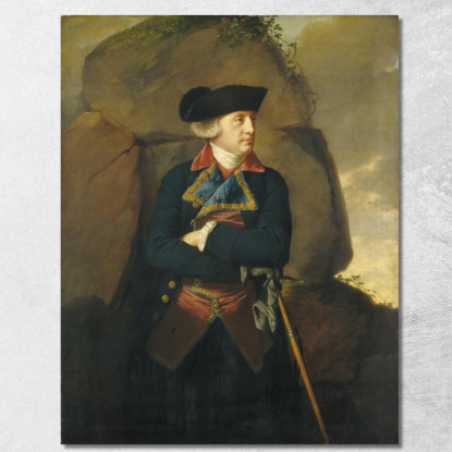 Ritratto Di Un Gentiluomo 3 Joseph Wright of Derby jwd33 quadro stampato su tela