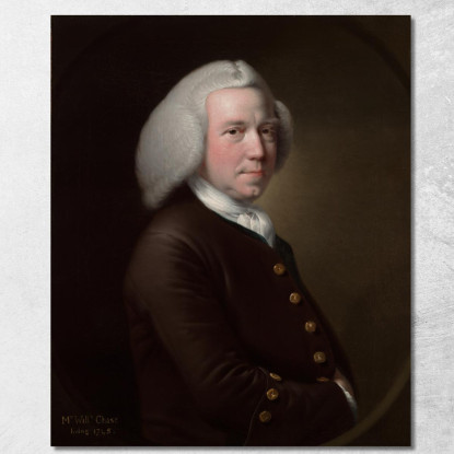 Ritratto Del Signor William Chase Sr. Joseph Wright of Derby jwd47 quadro stampato su tela