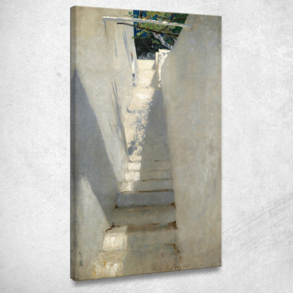 Scala A Capri John Singer Sargent jss289 quadro stampato su tela