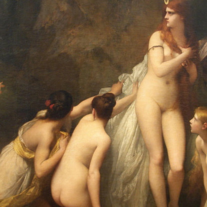 Diana Sorpresa Jules Joseph Lefebvre jle5 quadro stampato su tela