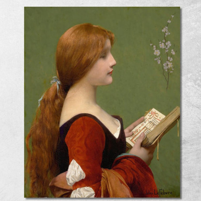 Jeanne La Rousse 2 Jules Joseph Lefebvre jle9 quadro stampato su tela