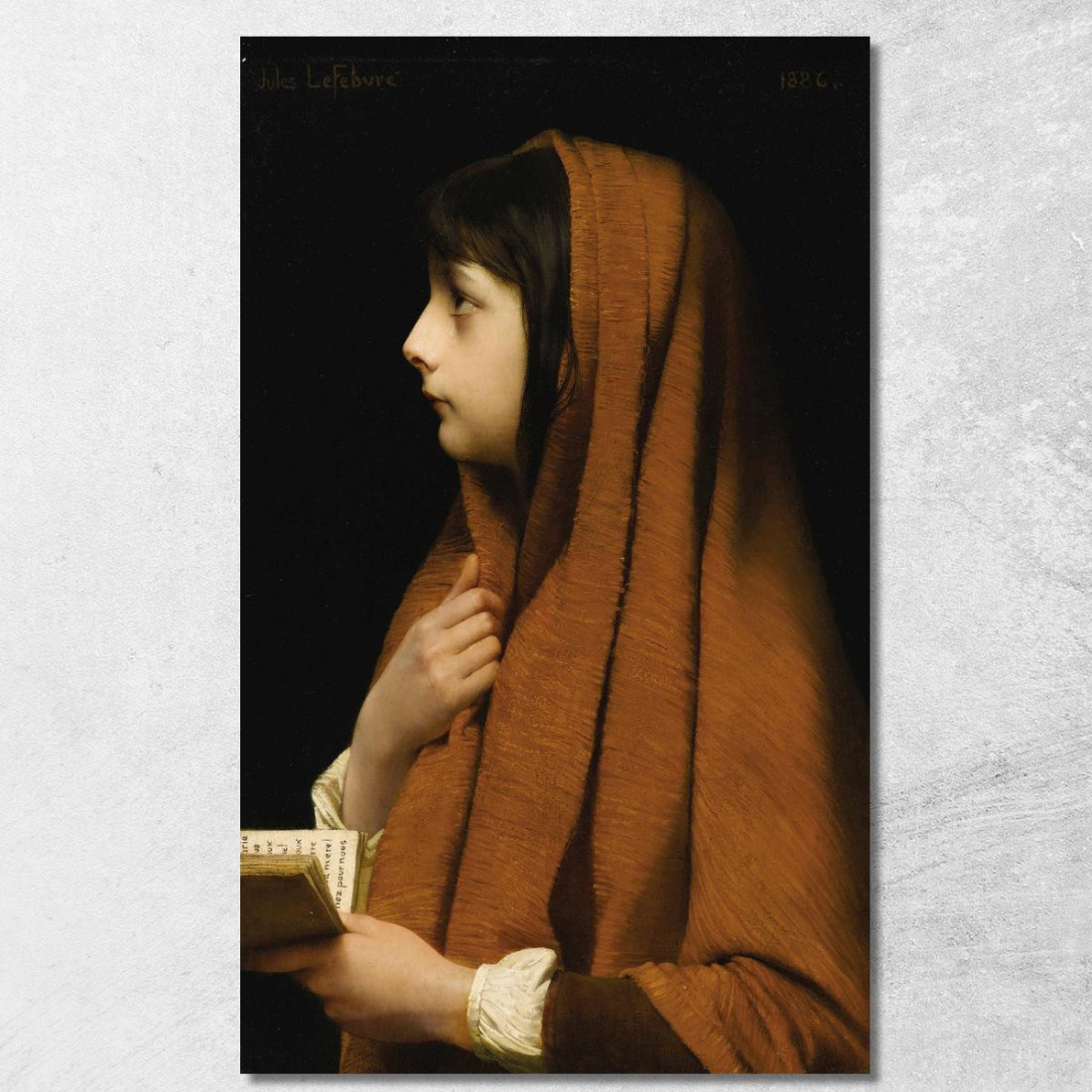 Mignon Jules Joseph Lefebvre jle11 quadro stampato su tela