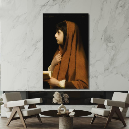 Mignon Jules Joseph Lefebvre jle11 quadro stampato su tela