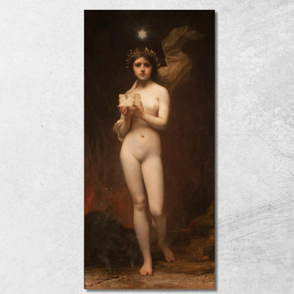 Pandora Jules Joseph Lefebvre jle15 quadro stampato su tela