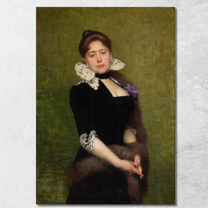 Ritratto Di Una Signora Jules Joseph Lefebvre jle16 quadro stampato su tela