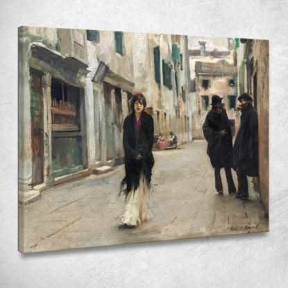 Strada A Venezia John Singer Sargent jss292 quadro stampato su tela