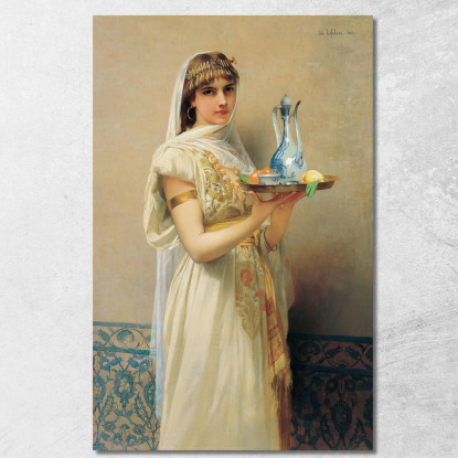 Serva Jules Joseph Lefebvre jle19 quadro stampato su tela