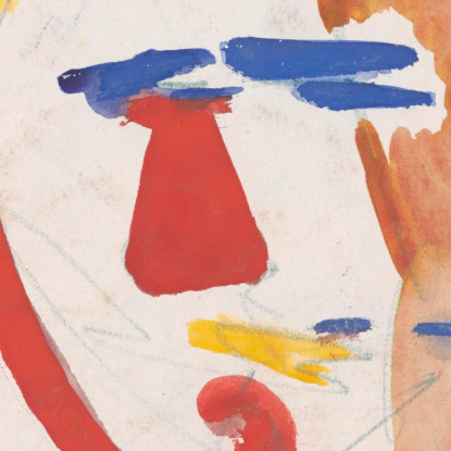 Clown Jules Schmalzigaug jsh6 quadro stampato su tela