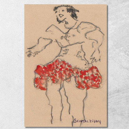 Frangia Rossa Jules Schmalzigaug jsh15 quadro stampato su tela