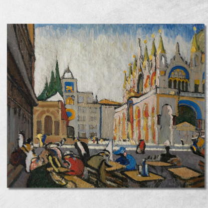 San Marco Dalla Piazzetta Jules Schmalzigaug jsh18 quadro stampato su tela