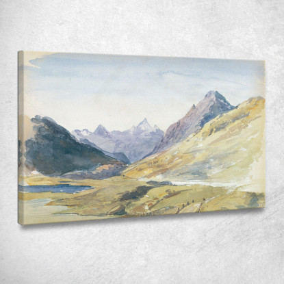 Cima Del Passo Bernina John Singer Sargent jss295 quadro stampato su tela