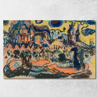 Scheveningen 2 Jules Schmalzigaug jsh20 quadro stampato su tela