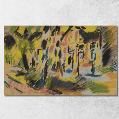 Vista Su Delft Jules Schmalzigaug jsh24 quadro stampato su tela