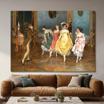 Una Prova Di Danza Leopold Schmutzler lsc1 quadro stampato su tela