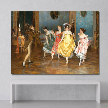 Una Prova Di Danza Leopold Schmutzler lsc1 quadro stampato su tela