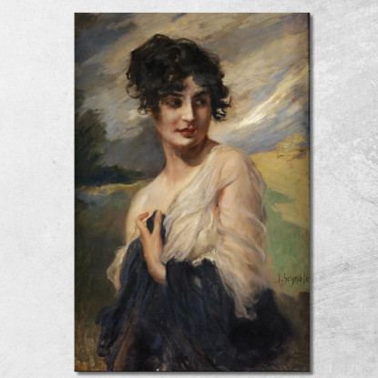 Ritratto Di Una Signora Leopold Schmutzler lsc7 quadro stampato su tela
