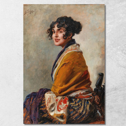 Ritratto Di Lili Marberg Leopold Schmutzler lsc9 quadro stampato su tela
