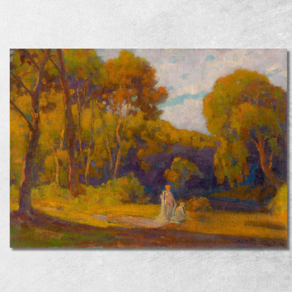 Al Tramonto Ľudovít Čordák lco5 quadro stampato su tela