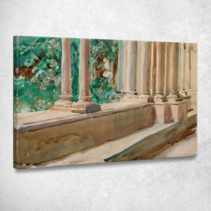 Terrazza E Giardino Di Tarragona John Singer Sargent jss300 quadro stampato su tela