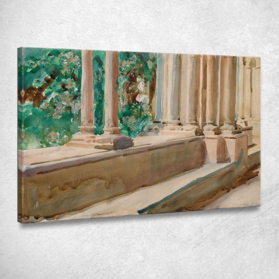 Terrazza E Giardino Di Tarragona John Singer Sargent jss300 quadro stampato su tela