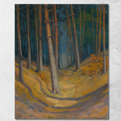 Foresta 4 Ľudovít Čordák lco19 quadro stampato su tela