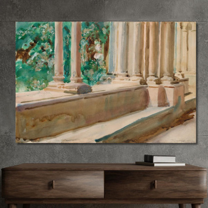 Terrazza E Giardino Di Tarragona John Singer Sargent jss300 quadro stampato su tela