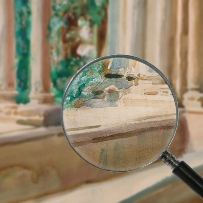 Terrazza E Giardino Di Tarragona John Singer Sargent jss300 quadro stampato su tela