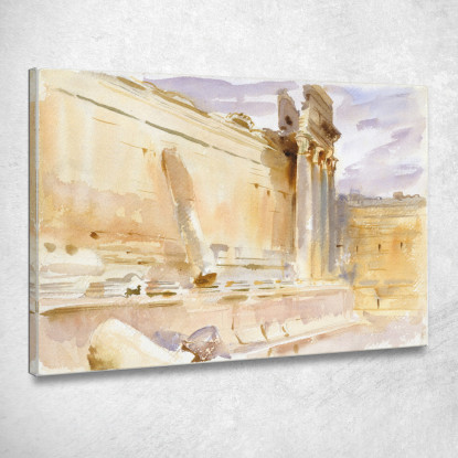 Tempio Di Bacco Baalbek John Singer Sargent jss301 quadro stampato su tela