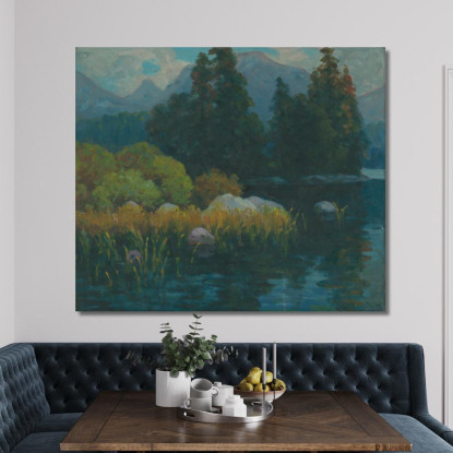 Paesaggio 6 Ľudovít Čordák lco34 quadro stampato su tela